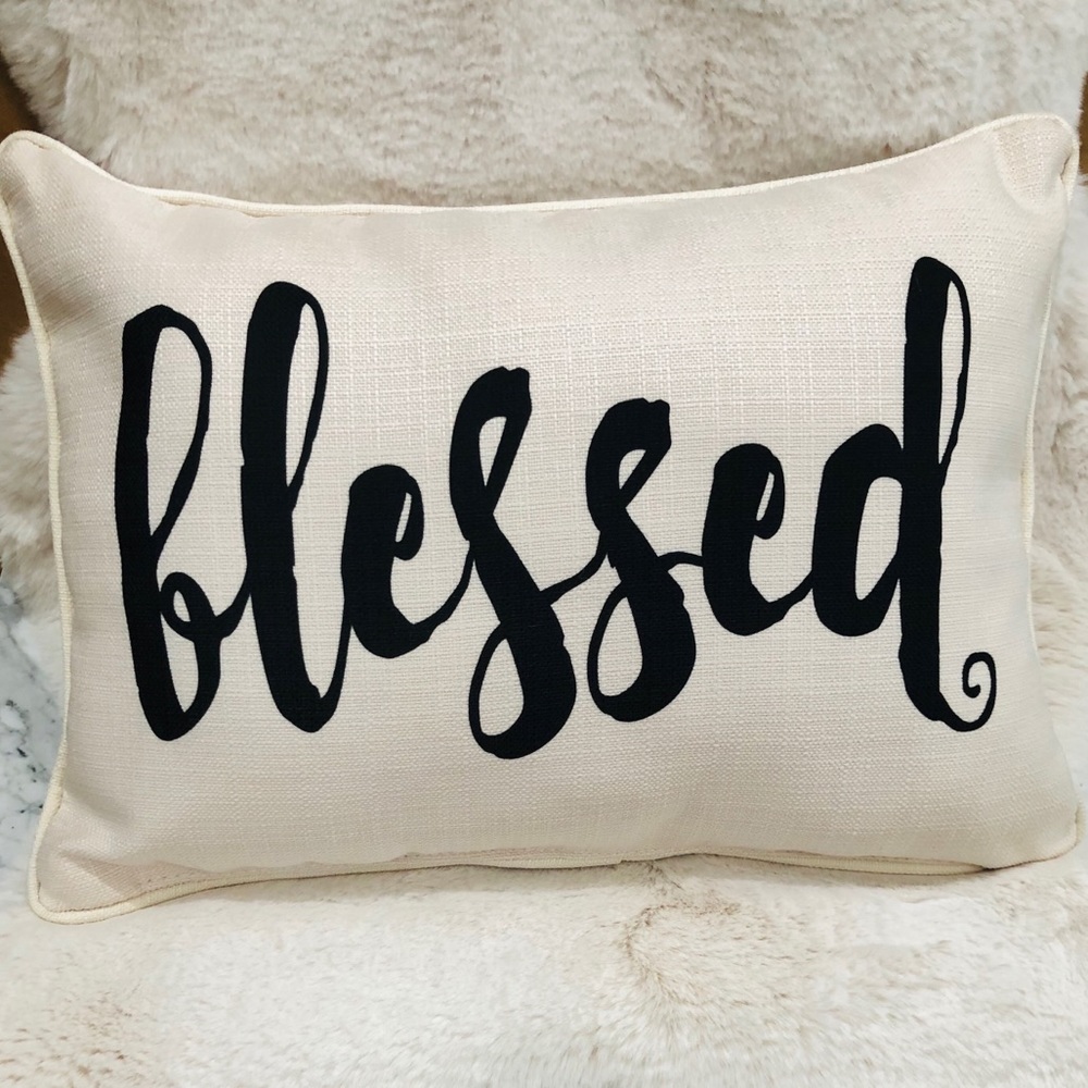 Blessings Decorative Throw Pillow NWOT